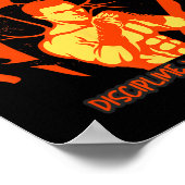 Disziplin über Motivation Boxstärke Poster (Ecke)