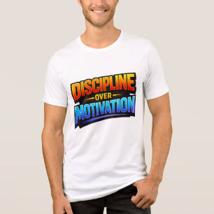 DISZIPLIN ÜBER MOTIVATION ⚡ Das Geheimnis Unaufhör Tri-Blend Shirt