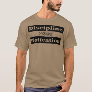 Disziplin über Motivation Gym Weightlift Shirt