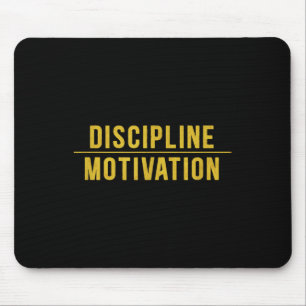 Disziplin über Motivation Gym Workout Hustle Musc Mousepad