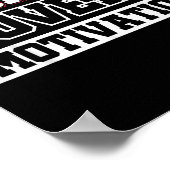 Disziplin über Motivation Poster (Ecke)