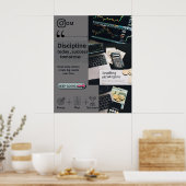 Disziplin und Trendbeherrschung Poster (Küche)
