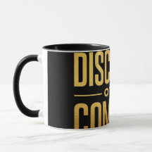 Disziplin-vor-Komfort-Tasse – Minimalistisches Sch