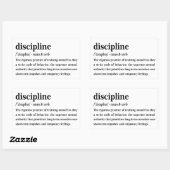 Disziplin Wörterbuch Definition Ästhetik Rechteckiger Aufkleber (Blatt)