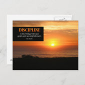 Disziplinarische Motivierend Postkarte (Vorne/Hinten)