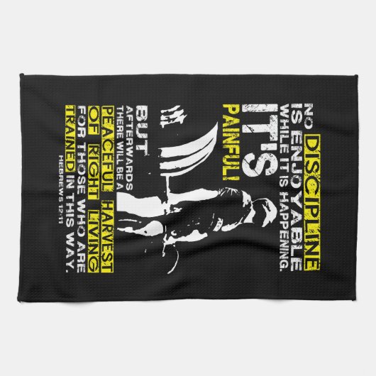 DISZIPLINIE - Abbruch der Stilllegung Motivierend Geschirrtuch (Horizontal)