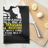 DISZIPLINIE - Bodybuilding Workout Motivierend Geschirrtuch (Viertel Falte)