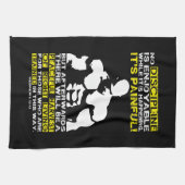 DISZIPLINIE - Bodybuilding Workout Motivierend Geschirrtuch (Horizontal)