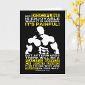 DISZIPLINIE - Bodybuilding Workout Motivierend Karte (Gelbe Blume)