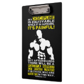 DISZIPLINIE - Bodybuilding Workout Motivierend Klemmbrett (Links)