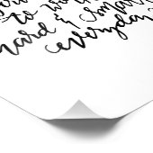 Disziplinieren Sie selbst, um hart und intelligent Fotodruck (Ecke)