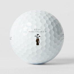 'Diszipliniert bleiben' Mindset Motivationsgeschen Golfball