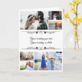 DIT 6 Foto| Ehepaare, romantische minimalistische Karte (Gelbe Blume)