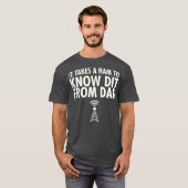 Dit From Dah Ham Radio  Morse Code CW Operator_1 T-Shirt (Vorne ganz)