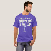 Dit from Dah Ham Radio Morse Code CW operator T-Shirt (Vorne ganz)