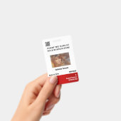 DIT-Mitarbeiter-Foto-ID-Karte weiß, vertikal Ausweis (Handheld)