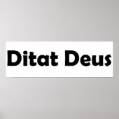 Ditat deus poster (Vorne)