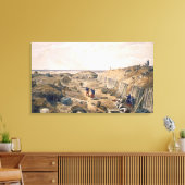 Ditch der Bastion du Mat, Platte von "The Seat Leinwanddruck (Insitu (Wohnzimmer))