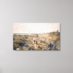 Ditch der Bastion du Mat, Platte von "The Seat Leinwanddruck