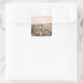 Ditch der Bastion du Mat, Platte von "The Seat Quadratischer Aufkleber (Tasche)