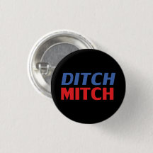 Ditch Mitch rot-blau-moderne Typografie lustig