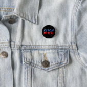 Ditch Mitch rot-blau-moderne Typografie lustig Button (Beispiel)