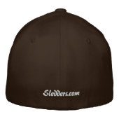 "DitchBanger" FlexFit Brown Sledders.com Hat Bestickte Kappe (Rückseite)