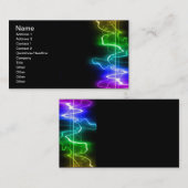 DITGITALE FARBEN MUSIK HARTBEATTEN ABSTRAKT BACKGR VISITENKARTE (Vorne/Hinten)