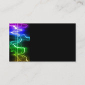 DITGITALE FARBEN MUSIK HARTBEATTEN ABSTRAKT BACKGR VISITENKARTE (Rückseite)