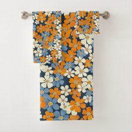 Ditsy Blume Pattern Badhandtuch Set
