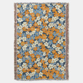 Ditsy Blume Pattern Decke (Vorderseite Vertikal)