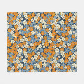 Ditsy Blume Pattern Fleecedecke (Vorderseite (Horizontal))
