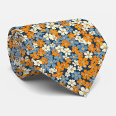Ditsy Blume Pattern Krawatte (Gerollt)