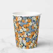 Ditsy Blume Pattern Pappbecher (Rückseite)