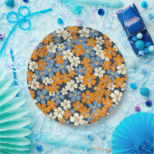 Ditsy Blume Pattern Pappteller (Party)