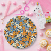Ditsy Blume Pattern Pappteller (Party)