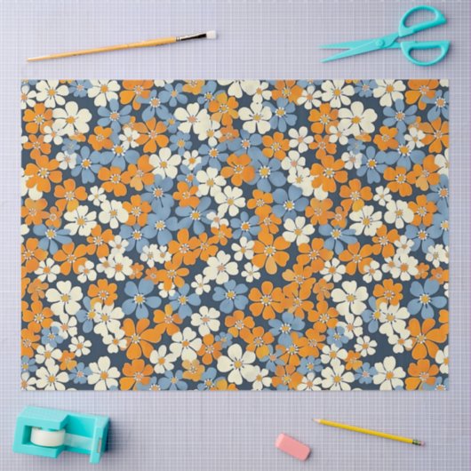 Ditsy Blume Pattern Seidenpapier (Basteln)