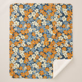 Ditsy Blume Pattern Sherpadecke (Vorderseite)