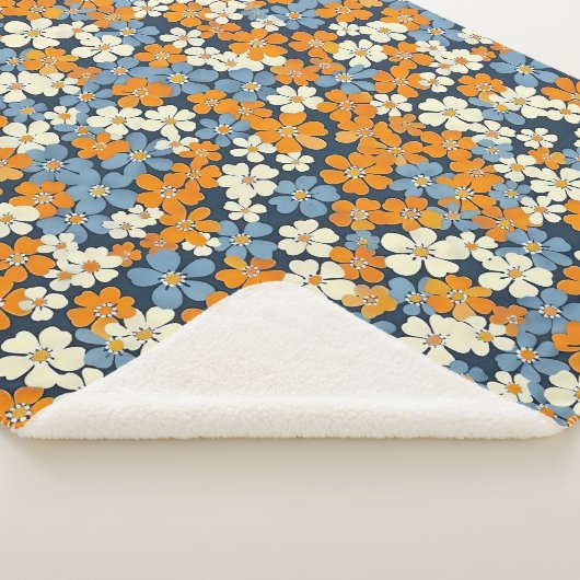 Ditsy Blume Pattern Sherpadecke (3/4)