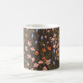 Ditsy-Blume: Vintages Mille-Fleur-Muster Kaffeetasse (Mittel)