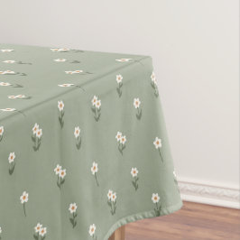 Ditsy-Blumen-Cottagecore-Boho-Wildflower-Salbei Tischdecke