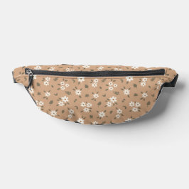 Ditsy-Blumen Cottagecore-Boho-Wildflower-Tan-Braun Bauchtasche