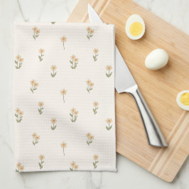 Ditsy-Blumen-Landhausstil-Boho-Wildblume-Beige Geschirrtuch