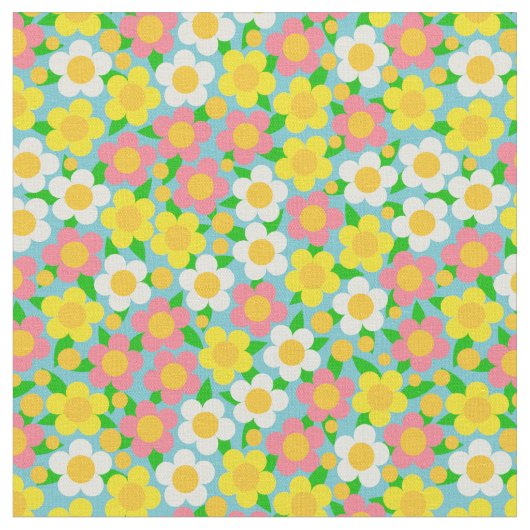 Ditsy Blumengewebe Stoff (Nahaufnahme)