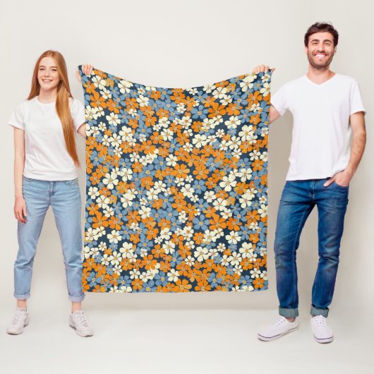 Ditsy-Blumenmuster Fleecedecke (Beispiel)