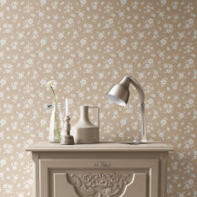 Ditsy-Blumenmuster gedämpft neutral blass beige br