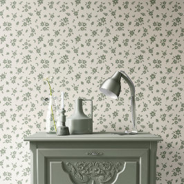 Ditsy-Blumenmuster gedämpft neutrales Cottagecore  Tapete