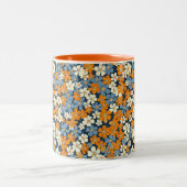 Ditsy-Blumenmuster Zweifarbige Tasse (Mittel)