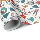 Ditsy Christmas Geschenkpapier (Rolleneckpunkt)