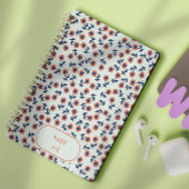 Ditsy Coral Daisies – Mini Floral Seamless Pattern Notizblock